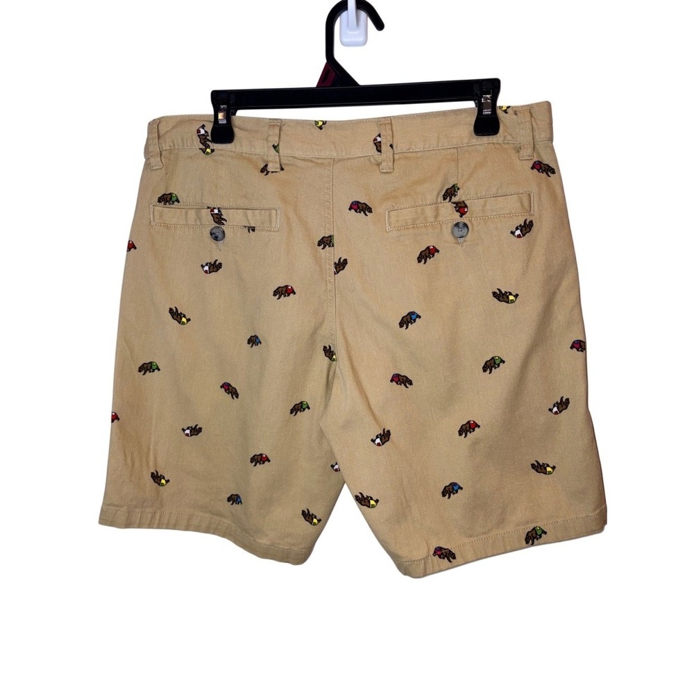 🐻 Men's Raw Yarn Industries Embroidered Chino Bear Shorts 🐻 - Picture 2 of 7